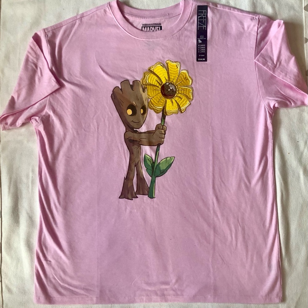 Groot tee shirt Marvel embroidered size XL women New